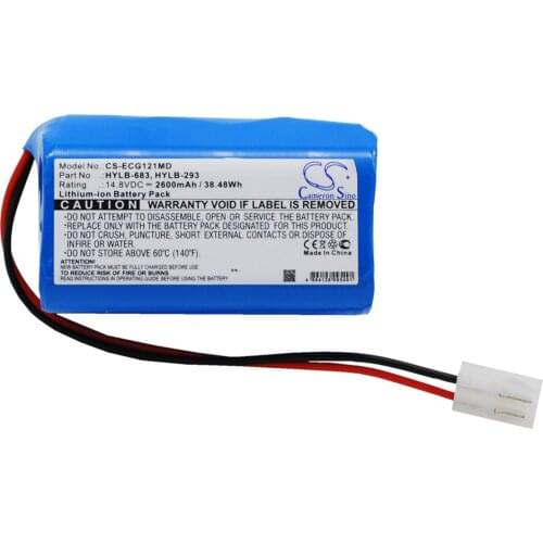 Cameron Sino Battery for Biocare HYLB-293 HYLB-683 fits ECG-1200 ECG-1201 ECG-1210 Medical Replacement battery