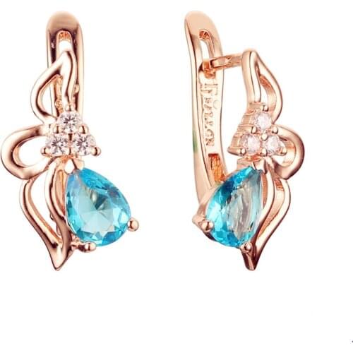 Korean Heart Earrings 585 Gold Aesthetic Earrings New Jewelry Arrivals 2018 Valentines Day Gifts