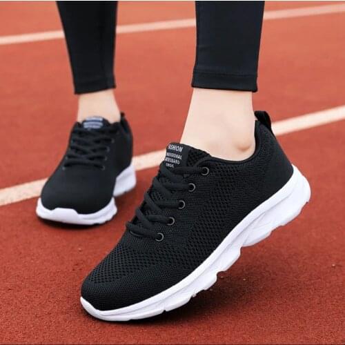 Women Casual Shoes Fashion Breathable Walking Mesh Flat Shoes Woman White Sneakers Women 2020 Tenis Feminino Female Shoes