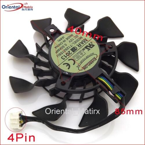 T129215SU PLA09215S12H 12V 85mm VGA Fan For ASUS GTX780 780TI R9 280X 290X GTX760 GTX 970 Mini Graphics Card Cooler Cooling Fan