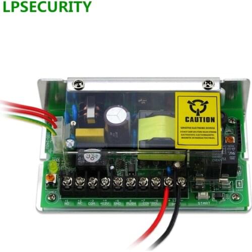 LPSECURITY 12VDC 5A Door Entry Access Control System Power Supply Supporting Battery Remote Controller