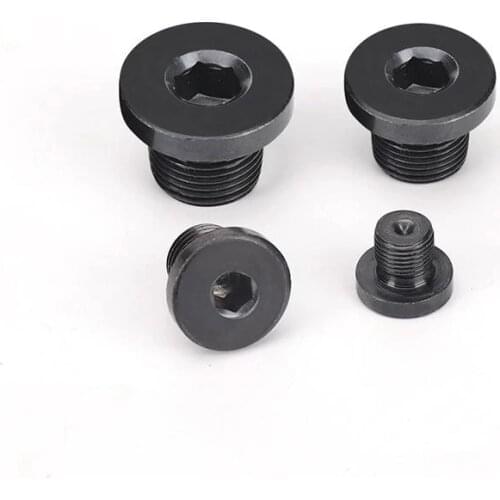 M8 M10 M12 M14 Carbon Steel End Plug Cap With Flange Hex Socket Hydraulic Water Steam Oil Gas