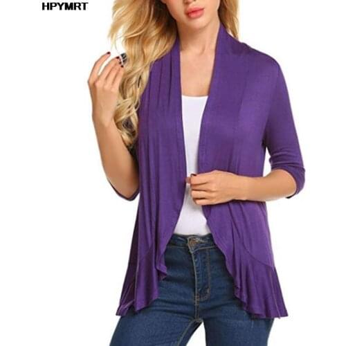 Fashion Knitting Cardigan Thin Coat Spring And Summer New Women Long-Sleeved Sold Color Sweater Cardigans Female Clothing