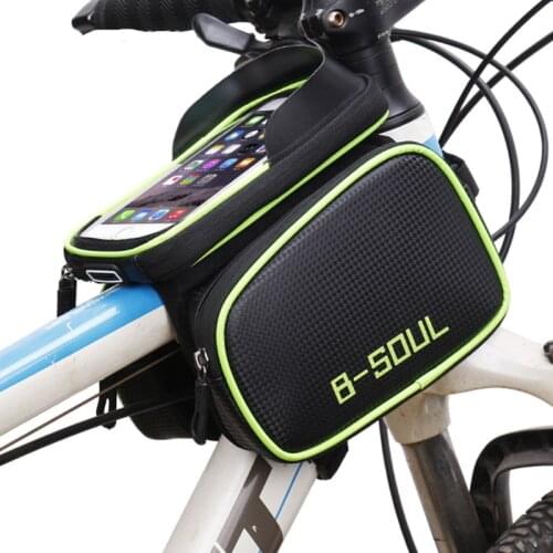 MTB/Road/Bicycle Large Vapacity Tube Storage Bag Mountain Bike Saddle Bag Touch Screen Mobile Phone Navigation Bracket Bag