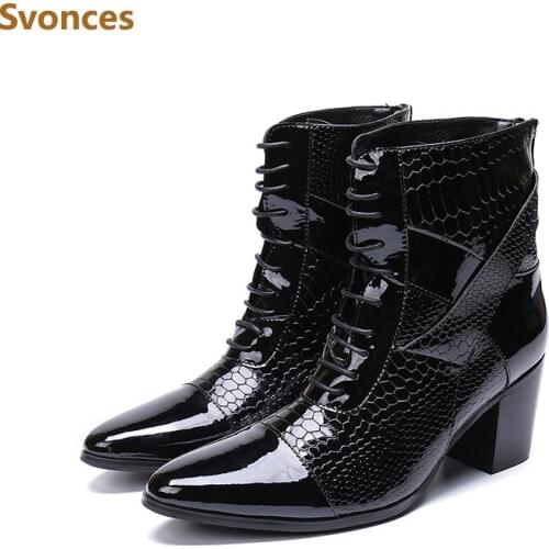 Gentleman Genuine Leather Boots Men Shoes Fashion Lace-up Polular Zipper Designer Male Boots Breathable Brand New Shoes Man