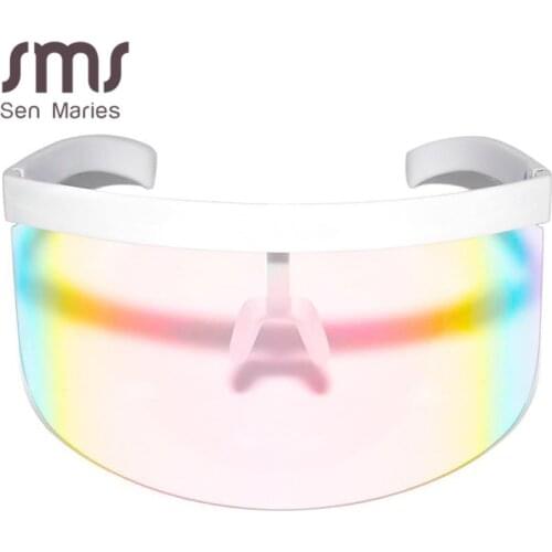 Oversized Steampunk Sunglasses Women Men 2020 Vintage Gradient Colorful Goggle Eyeglasses Male Eyewear Retro Punk Glasses Shades