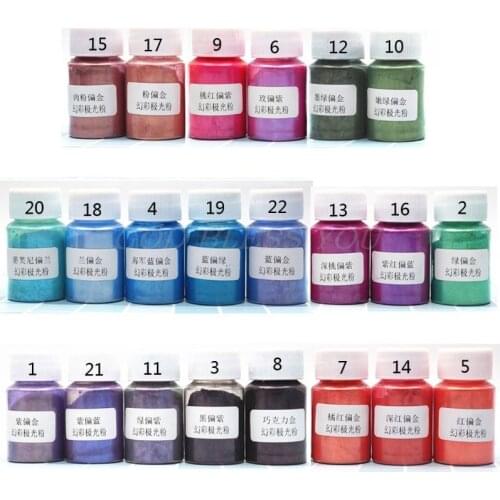 Aurora Pearl Pigment Powder Mica Pearlescent Colorants Resin Dye Jewelry Making DIY Handmade Accessories Drop Shipping