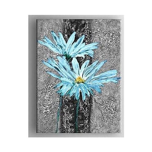 Hand Painted Canvas Painting Abstract Flower Oil Painting Wall Art-Modern Canvas Art Wall Decor
