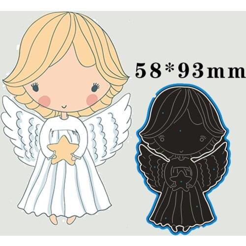 58*93mm ANGEL GIRL Metal Cutting Dies and Stamps Stencil for DIY Scrapbooking Photo Album Embossing Paper Card