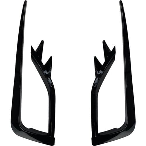 1 Pair Car Front Fog Lamp Eyebrow Wind Knife Eyelid Cover Frame ​for Golf MK7.5 2017-2020 Fog Light Eyebrow