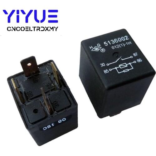1Pcs Automobile Relay 5136002 012(1)-1H for Geely Emgrand Circuit Board Starter Headlight Relay 12VDC 4Pin