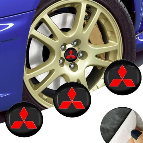 4pcs 56mm Car Wheel Center Hub Caps Emblem Sticker Auto Goods For Mitsubishis lancer Outlander ASX Lancer EX Pajero L200 EVO