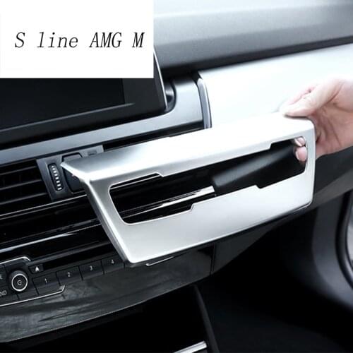 Car Styling Center Console Volume Control Panel Decoration Cover Trim For BMW 2 Series Active Tourer 218i F45 Auto Accessories