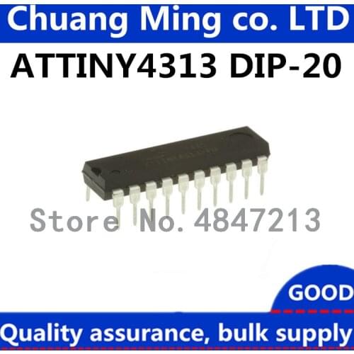 Free Shipping 10pcs/lots ATTINY4313-PU ATTINY4313-PC ATTINY4313 DIP-20 IC In stock