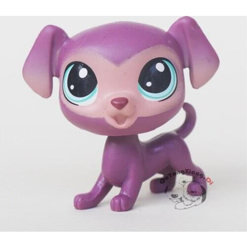 CWG071 Pet Shop Animal Purple dog doll action Figure cute puppy