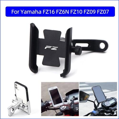 For Yamaha FZ16 FZ6N FZ10 FZ09 FZ07 FZ150I FAZER FZ01 Motorcycle Mobile Phone Holder GPS Navigator Handlebar Bracket Accessories