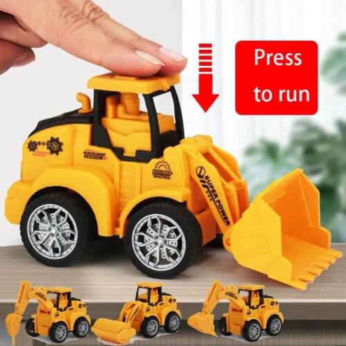 Childrens push back toy car simulation engineering vehicle excavator baby toy car baby educational car