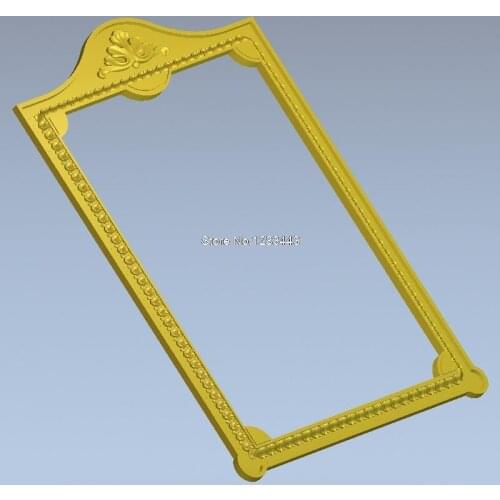 Frame_47 3d model design exclusive simple flower frame relief for cnc machine in STL file Square Picture frame