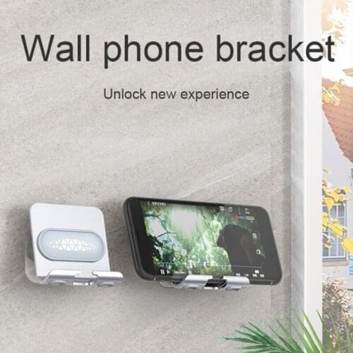 FLOVEME Adjustable Wall Cell Mobile Phone Holder Bracket For Bathroom Wall Mount Holder Adhesive Sticker Stand for Phone Tablet