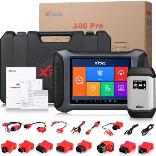 XTOOL A80 Pro Full System Diagnosis Tool Key Programming/ECU Programming/Special Function Similar KC501 / KS-1 / KC100