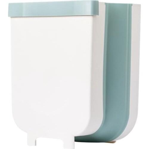 Kitchen Hanging Trash Can,Collapsible Garbage Can,Double Recycling&Waste Bin for Cabinet Door,Drawer,Bedroom,Office 8.8L