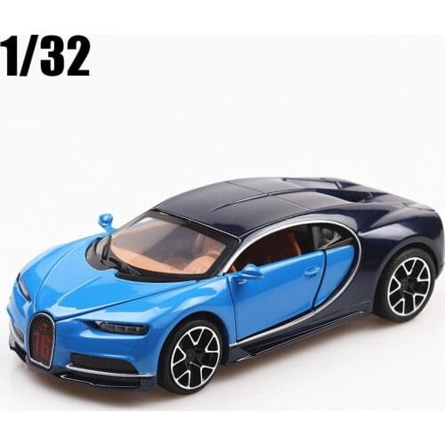 1:32 Scale Bugatti Chiron Metal Toy Alloy Car Diecasts & Toy Vehicles Car Model Pull Back For Children Gifts Free Shipping
