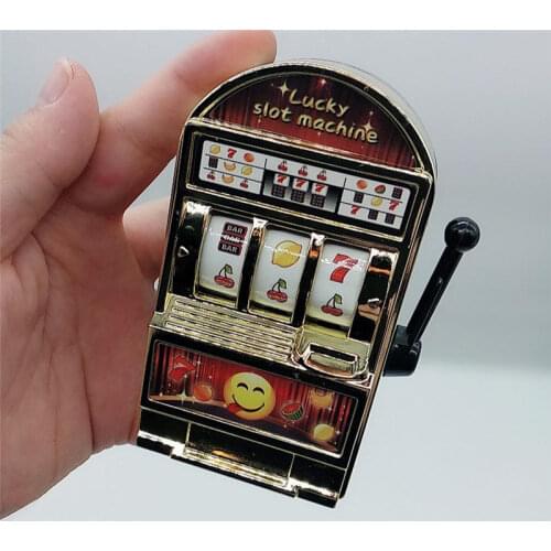 Lucky Jackpot Mini Slot Machine Antistress Toys Games for Children Kids Safe Machine Bank Replica Funny Toys
