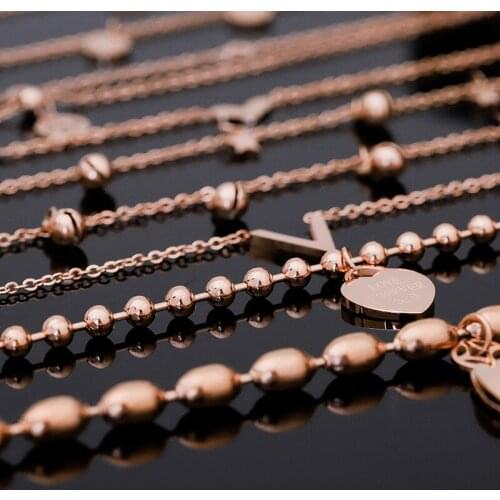 Fashion Titanium Stainless Steel Chain Bracelets For Women Cute and simple Bracelets Student Jewelry Gift