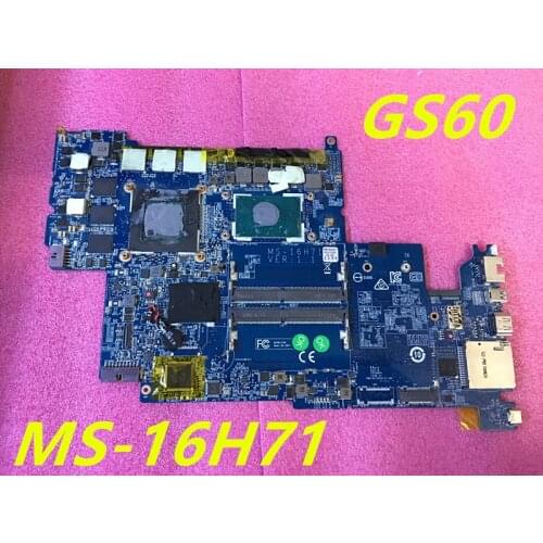 MS-16H71 FOR MSI GS60 LAPTOP Motherboard WITH i7-6700HQ CPU AND GTX 970M 100% TESED OK