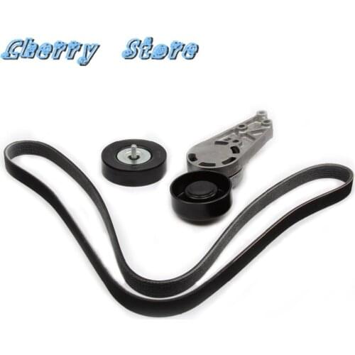 NEW 06B 903 133 E Serpentine A/C Belt Tensioner Idler Pulley Kit For Audi A4 Quattro A4 A6 C6 A4 Cabriolet 6PK1570 06B903133E