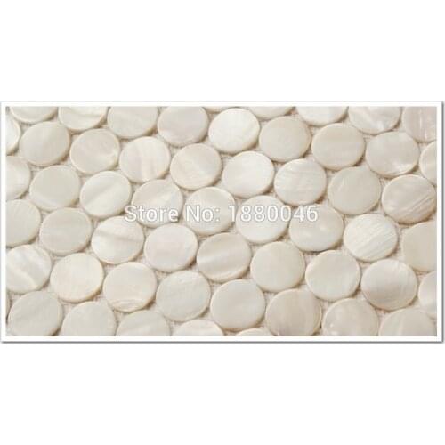 New arrival shell mosaic tile white shell tile luster mother of pearl tile backsplash Free shipping