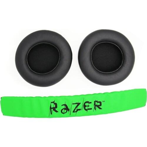New Replacement Ear pads Cushion With Headband For Razer Kraken Pro 7.1 Gaming Headphones Earpads Earmuffs