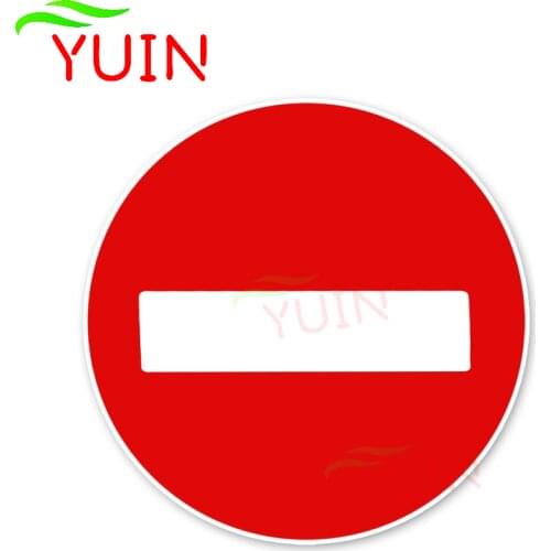 Pay Attention To Traffic Safety Signs Car Sticker Warning Decals PVC Bumper Decoration Auto Accessories Waterproof Decal 12*12cm