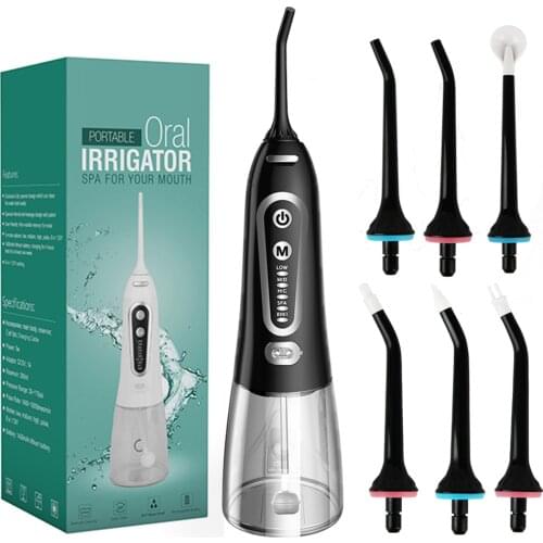 Portable Oral Irrigator Dental Water Jet Water Flosser for Cleaning Strong Pluse Teeth Whitening Thread Device Hygiene Cleaner
