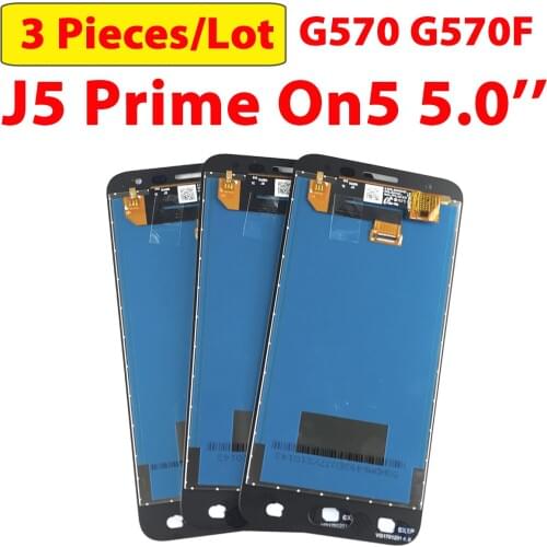 3 Pieces/lot 5.0'' Test AMOLED LCD For Samsung Galaxy J5 Prime Display G570 Assembly Screen Touch On5 G570 G570Y G570F G571