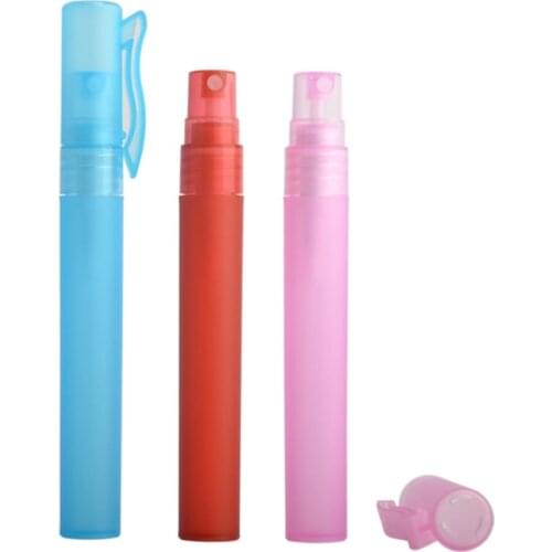 10ml Empty Plastic Perfume Bottle Atomizer Spray Tube Mini Travel Refillable Bottle Perfume Pen Wholesale 2020