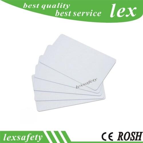 100pcs 13.56mhz Rewritable 1k Ic White Card,Compatible S50 Card With Chinese Chip, Membership 1k Storage Rfid Blank Chip Cards