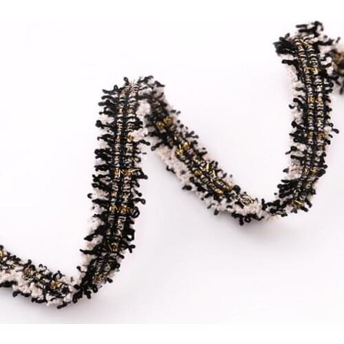 20Yards 13mm Ethnic Fringe Lace Trim Embroidery Gold Trimming Ribbon Sewing Latin Dress Stage Garment Curtain Hat Decorative