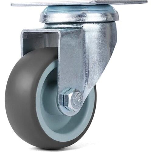 4/8/12/16PCS TPR Soft Rubber Furniture Wheels 2 inch Casters Heavy Duty Swivel Wheels for Platform Trolley Furniture