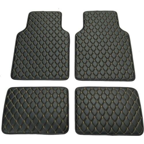 4pcs Black Car Floor Mat Set Waterproof Front Rear PU Leather For RHD/LHD BMW 3 5 7 Series F20 E90 F30 E60 F10