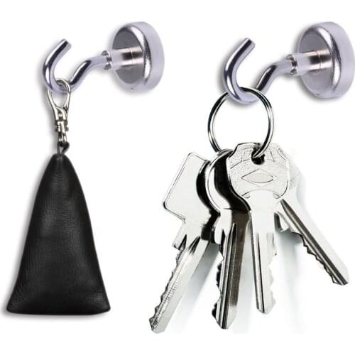 Strong Magnetic Hooks Power Hook Holder Hooks Heavy Duty Wall Hooks Hanger Key Coat Cup Hanging Hanger for Home Storage