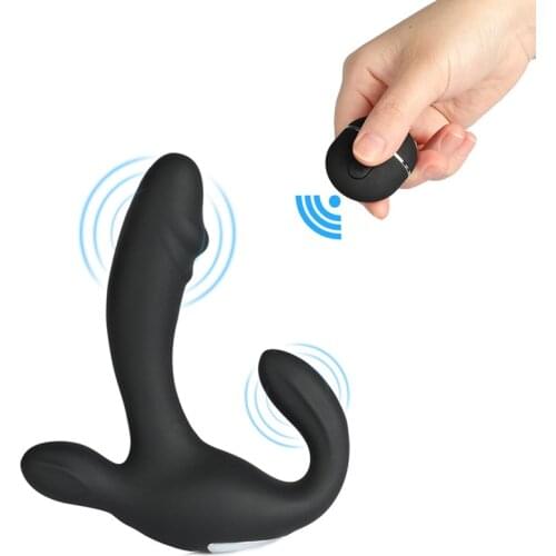 2018 Prostate Massage, Remote control Anal Sex toys For Men Gay G Spot Prostate Massager, Double Motor Anal Vibrator Butt Plug