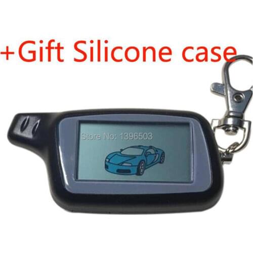 2-way X5 LCD Remote Control Keychain +Gift Silicone Case for Russian Vehicle Security Two way car alarm TOMAHAWK X5 X3 Key Chain