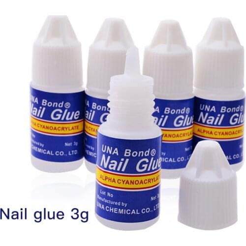 5Pcs/Set 3g Fast-dry Nail Glue Gel Tips Nail Glue For False Nails Strass Strong Lasting Special Adhesive Manicure Nail Makeup