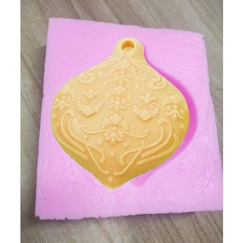 DIY diffused gypsum aromatherapy mold Aromatherapy wax brand car hanging decorative silicone mold Vintage lace listing