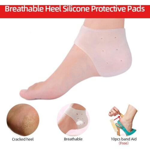 Breathable Heel Silicone Protective Sleeves Running Football Protection Ankle Sprains Pain Relief Men/Women Fitness Gear