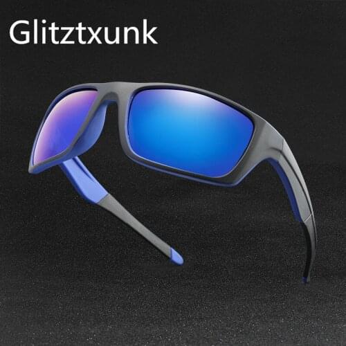 Glitztxunk New Polarized Sunglasses Men Brand Designer Retro Glasses Outdoor Sports Driving Vintage For Male Goggles Eyewears