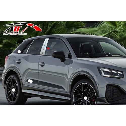 Fit For Audi Q2 2016/06-2018/12 Chrome Door Pillar 6 Piece Chrome Styling Accessories Modified Designed Car tuning Piece