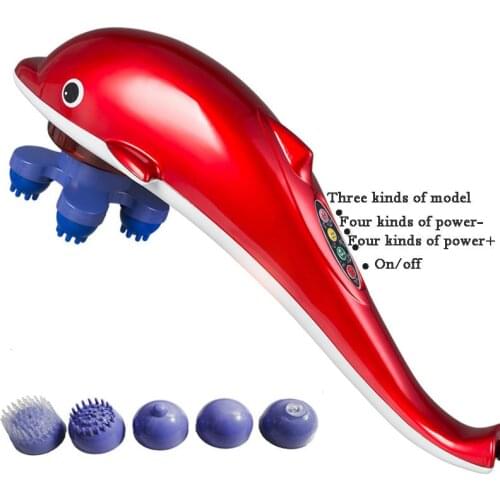 Full-body Infrared Cervical Massage Machine with Household Multi-functional Electric Dolphin Massage Bar