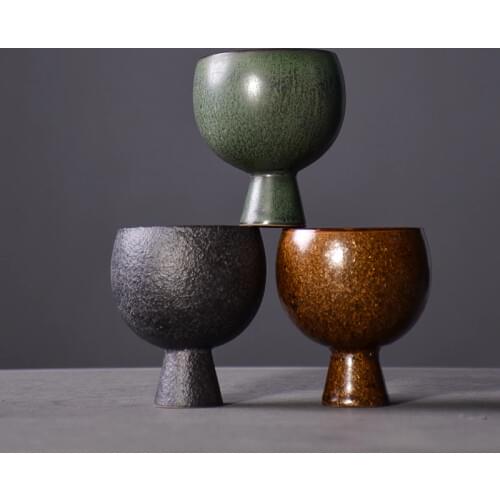 LUWU vintage ceramic teacup porcelain tea cup household chinese kung fu cup 90ml